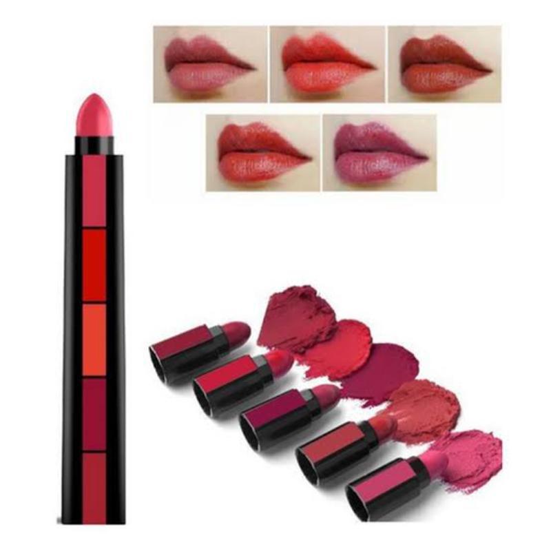 5 Mini Lipsticks In One Pen