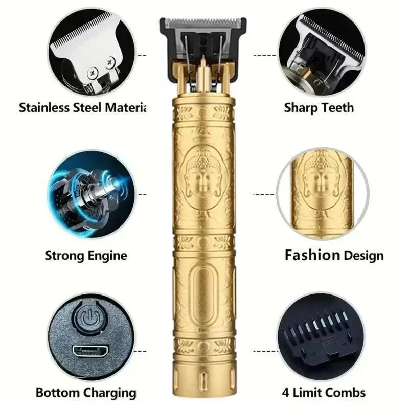 Easy-To-Clean Design Men's Hair Trimmer