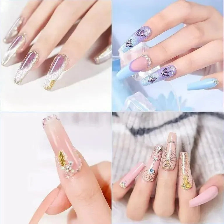 12 Pcs Double Size Stylish Nails, Buy 1 Get 1 Free
