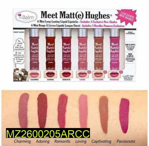 Matte Hughs Lip Gloss (Pack of 6)