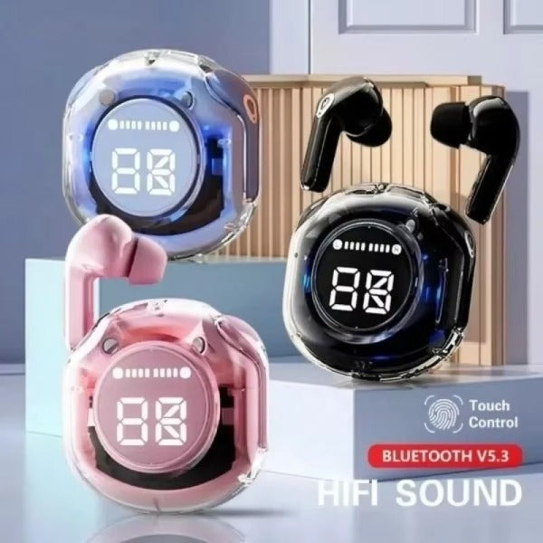 Air 39 Wireless Earbuds | Bluetooth 5.3 | Digital Display | Stereo Sound | Portable Charging Case | Random Color Rs 613