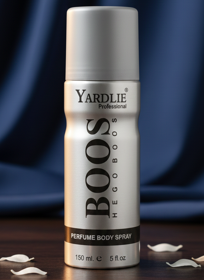 Yardlie Professional BOSS HEGOBOOS Perfume Body Spray (150ml): The Bold, Masculine Deodorant for Professional Men